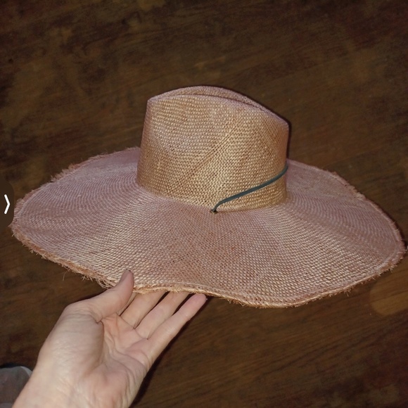 New! Wyeth straw pink hat